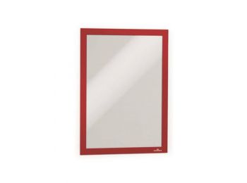 Bemutató keret, A4, öntapadó, DURABLE DURAFRAME®, piros 