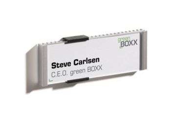 Információs tábla, 149x52,5 mm, DURABLE INFO SIGN, ezüst