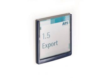 Információs tábla, 149x148,5 mm, DURABLE CLICK SIGN, kék