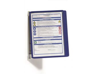 Bemutatótábla tartó, fali, 5 db bemutatótáblával, DURA