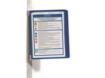 Bemutatótábla tartó, fali, mágneses, 5 db bemutatótábl