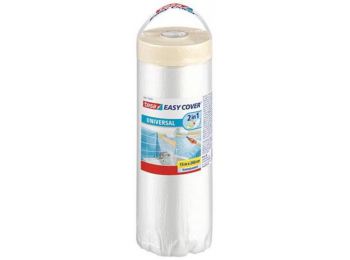 Takarófólia festőszalaggal, 2,6 x 15 m, TESA Easy Cover U