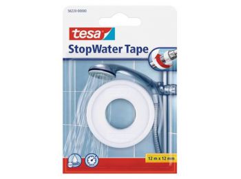 Tömítőszalag, csöpögésre, 12 mm x 12 m, TESA, StopWater Tape, fehér (TE56220)