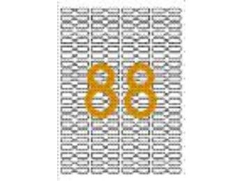 Etikett, 45x8 mm, eltávolítható, ékszerekhez, A4 hordoz