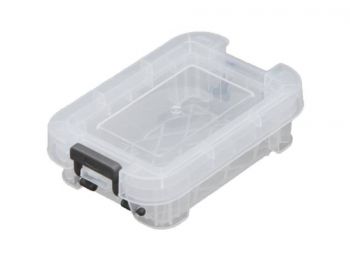 Műanyag tárolódoboz, átlátszó, 0,1 liter, ALLSTORE (CS