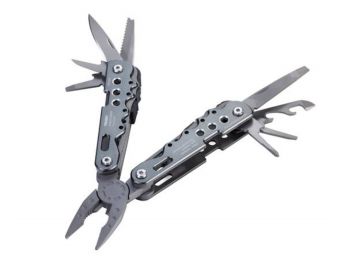 Szerszám, 10 funkcióval, TROIKA Arbeitsgerät, szürke (TR