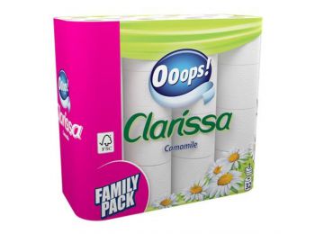 Toalettpapír, 3 rétegű, 32 tekercses, Ooops Clarissa, kamilla (KHHVP057)