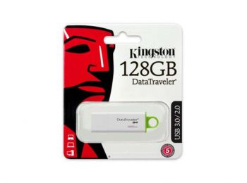 Pendrive, 128GB, USB 3.0, KINGSTON DTI G4, zöld (UK128GDT4)