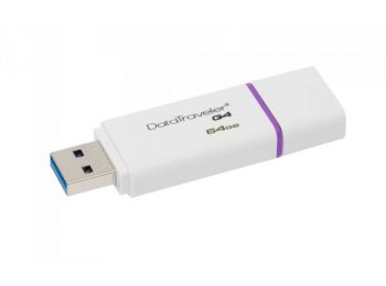 Pendrive, 64GB, USB 3.0, KINGSTON DTI G4, lila (UK64GDT4)