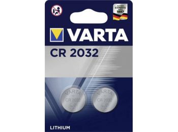 Gombelem, CR2032, 2 db, VARTA (VECR2032D)