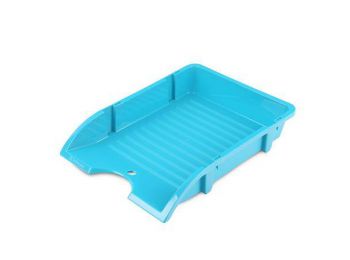 Irattálca, műanyag, törhetetlen, DONAU Solid, türkiz (D7