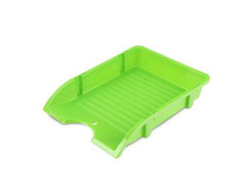 Irattálca, műanyag, törhetetlen, DONAU Solid, világoszö