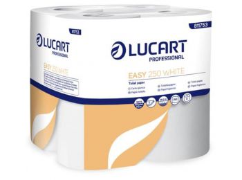 Toalettpapír, 2 rétegű, kistekercses, 8 tekercs, LUCART Easy 250, fehér (UBC41)