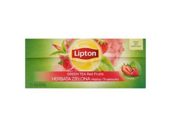 Zöld tea, 25x1,3 g, LIPTON, eper és málna (KHK639)