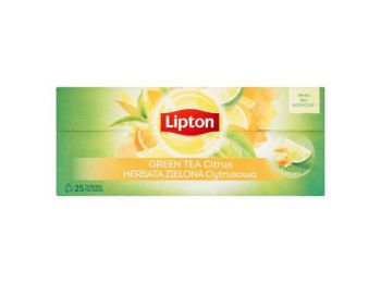 Zöld tea, 25x1,3 g, LIPTON, citrus (KHK638)