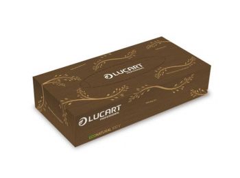 Kozmetikai kendő, 2 rétegű, 100 db, LUCART EcoNatural, ba