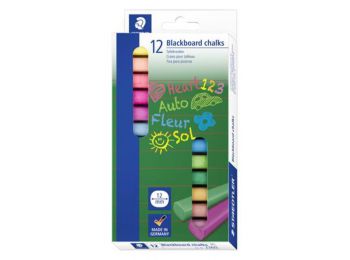 Táblakréta, szögletes, STAEDTLER, 12 különböző szín 