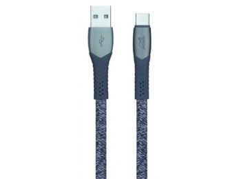 USB kábel, USB - USB-C, 1,2 m, RIVACASE PS6102, szürke (RU