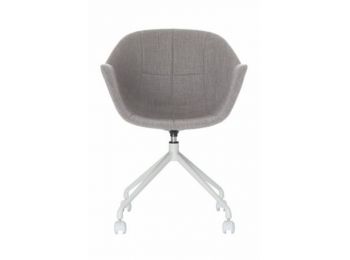 Fotel, 2 db, fém lábcsillag, görgős, PAPERFLOW Gant, sz�