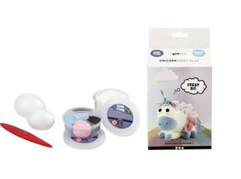 Gyurma készlet, CREOTIME Unicorn baby Blue, kék (CT451503)