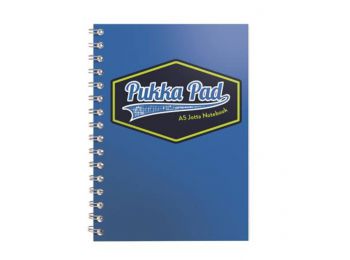 Spirálfüzet, A5, vonalas, 100 lap, PUKKA PAD Vision Jotta Pad, kék (PUP8616V)
