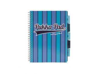 Spirálfüzet, A4, vonalas, 100 lap, PUKKA PAD Vogue project