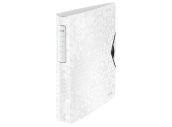 Gyűrűs könyv, 4 gyűrű, D alakú, 52 mm, A4, PP, LEITZ A