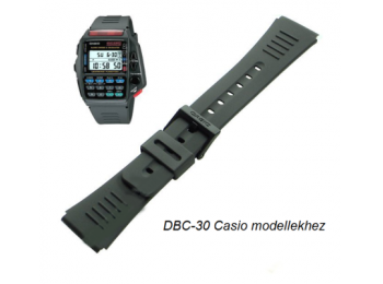 DBC-30 Casio fekete műanyag szíj