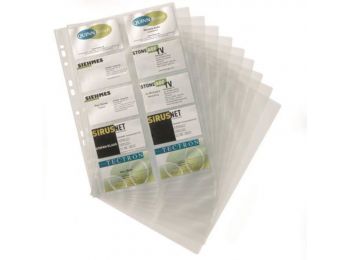 Névjegytartó betét, 10 db-os, DURABLE (DB238919)