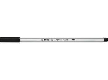 Ecsetirón, STABILO Pen 68 brush, fekete (TST56846)