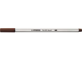 Ecsetirón, STABILO Pen 68 brush, barna (TST56845)