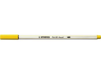 Ecsetirón, STABILO Pen 68 brush, sárga (TST56844)
