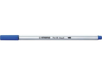Ecsetirón, STABILO Pen 68 brush, tengerkék (TST56832)