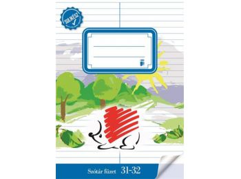 Füzet, tűzött, A5, szótár, 32 lap, ICO Süni Sulikész 