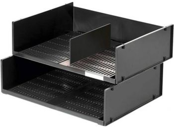 Irattálca, műanyag, fekvő, A3, DURABLE Optimo, szén (DB1