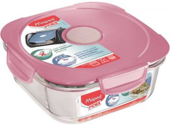 Ételtartó doboz, üveg, MAPED PICNIK Concept Adult, rózsaszín (IMA870501)