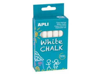 Táblakréta, kerek, 10 darabos, APLI, fehér (LCA14576)