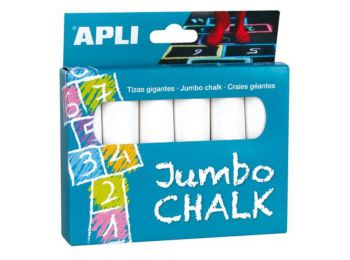 Aszfaltkréta, kerek, jumbo, APLI, fehér (LCA14370)
