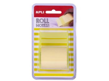 Öntapadó jegyzetpapír, tekercsben, adagolóval, 8 m x 5 c