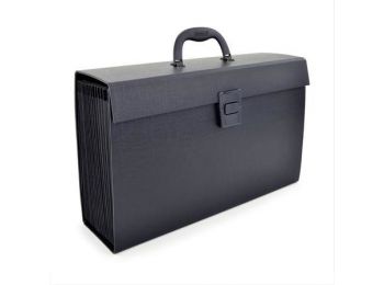 Harmonikatáska, 19 zsebes, RAPESCO, fekete (IR1555)