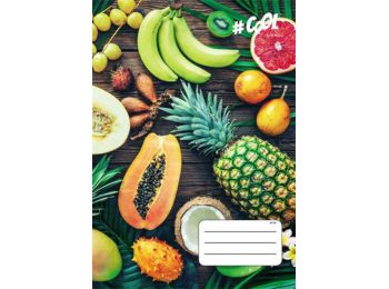 Füzet, tűzött, A4, vonalas, 32 lap, COOL BY VICTORIA , Ju