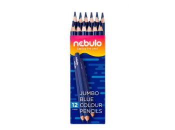 Színes ceruza, háromszögletű, jumbo, NEBULO, kék (RNEBS