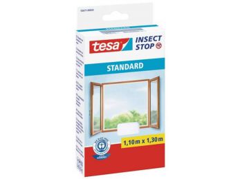 Szúnyogháló, ablakra, tépőzáras, 1,1 x 1,3 m, TESA, fehér (TE55671F)