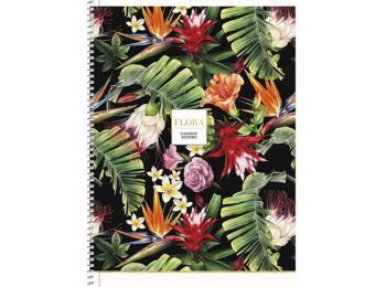 Spirálfüzet, A4+, vonalas, 80 lap, SHKOLYARYK Renaissance 