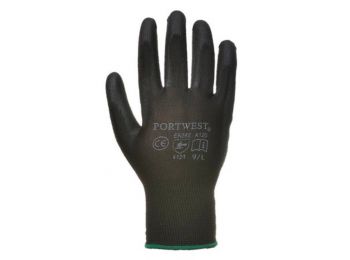 Szerelőkesztyű, tenyéren mártott, 10-es méret, fekete (