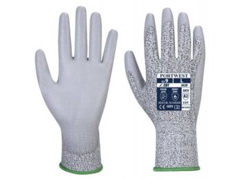 Védőkesztyű, vágásbiztos, PU tenyérmártott , XLCut 3,
