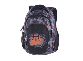 Hátizsák, PULSE Teens Basket, szürke-narancs (PLS121626F)