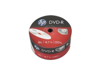 DVD-R lemez, 4,7 GB, 16x, zsugor csomagolás, HP (DVDH-16Z50)