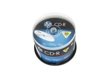 CD-R lemez, 700MB, 52x, hengeren, HP (CDH7052B50)