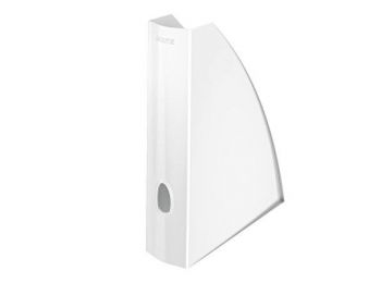 Iratpapucs, műanyag, 60 mm, elöl nyitott, LEITZ Wow  fehé